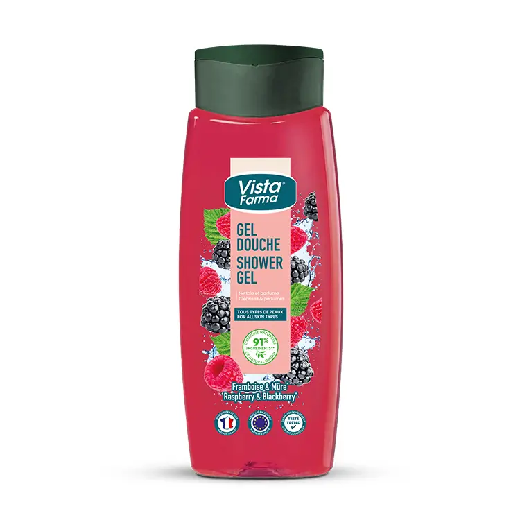 vistafarma shower gel raspeberry blackberry