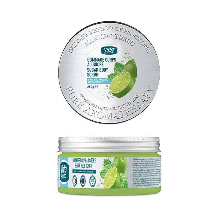 vistafarma sugar body scrub lime mint